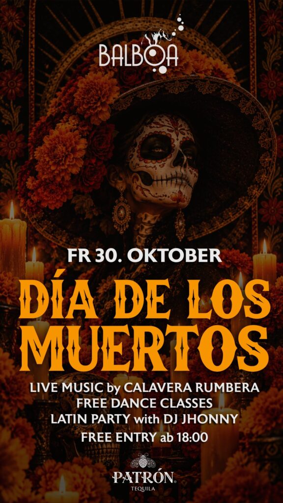 Día de los Muertos – Flyer, Club Balboa Salzburg